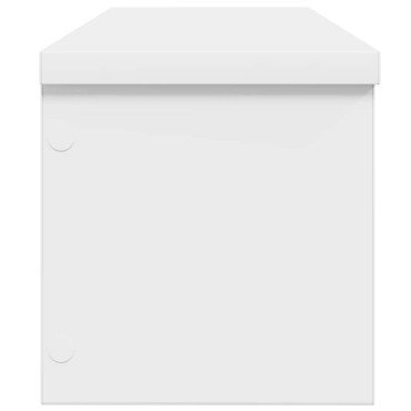 vidaXL Ράφι κουζίνας στοιβαζόμενο λευκό 50x15x16cm Κατασκευασμένο ξύλο