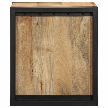 vidaXL Κομοδίνο 40x35x40cm Στερεό ακατέργαστο ξύλο Mango 1 τεμ.