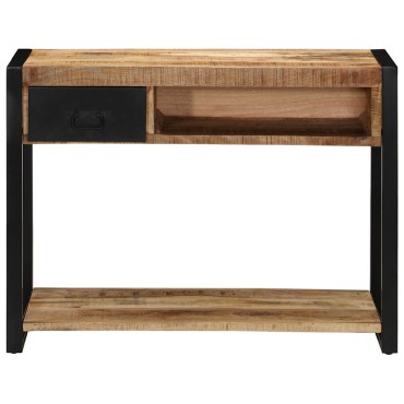 vidaXL Τραπέζι κονσόλας 100x35x75cm Στερεό ακατέργαστο ξύλο Mango