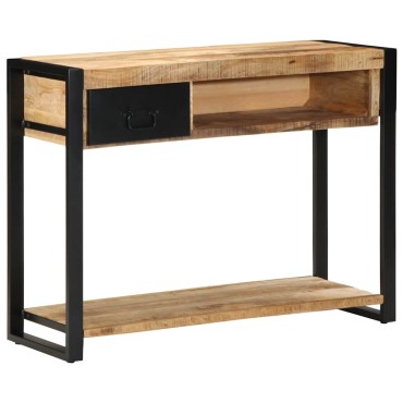 vidaXL Τραπέζι κονσόλας 100x35x75cm Στερεό ακατέργαστο ξύλο Mango