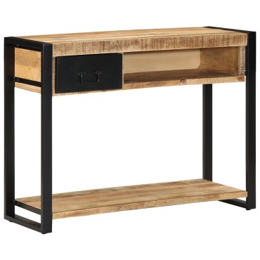 vidaXL Τραπέζι κονσόλας 100x35x75cm Στερεό ακατέργαστο ξύλο Mango