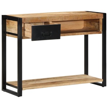vidaXL Τραπέζι κονσόλας 100x35x75cm Στερεό ακατέργαστο ξύλο Mango