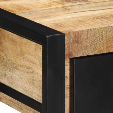 vidaXL Τραπέζι κονσόλας 100x35x75cm Στερεό ακατέργαστο ξύλο Mango