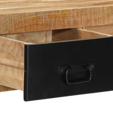vidaXL Τραπέζι κονσόλας 100x35x75cm Στερεό ακατέργαστο ξύλο Mango
