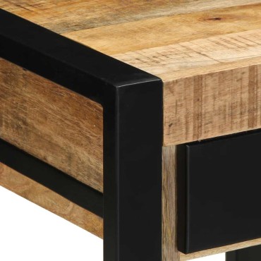 vidaXL Side Table 40x40x50cm Στερεό ακατέργαστο ξύλο Mango