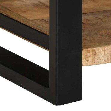 vidaXL Side Table 40x40x50cm Στερεό ακατέργαστο ξύλο Mango