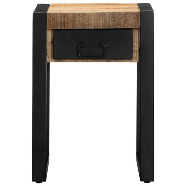 vidaXL Side Table 35x35x50cm Στερεό ακατέργαστο ξύλο Mango
