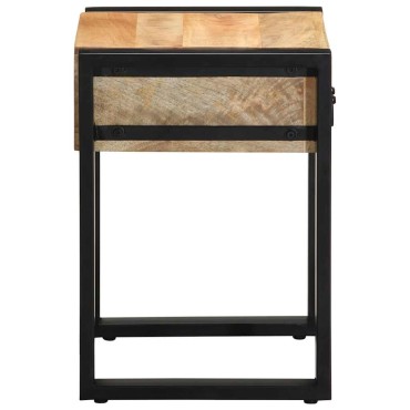 vidaXL Side Table 35x35x50cm Στερεό ακατέργαστο ξύλο Mango