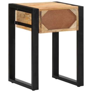 vidaXL Side Table 35x35x50cm Στερεό ακατέργαστο ξύλο Mango