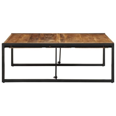 vidaXL Τραπεζάκι σαλονιού 100x100x35cm Στερεό ακατέργαστο ξύλο Mango 1 τεμ.