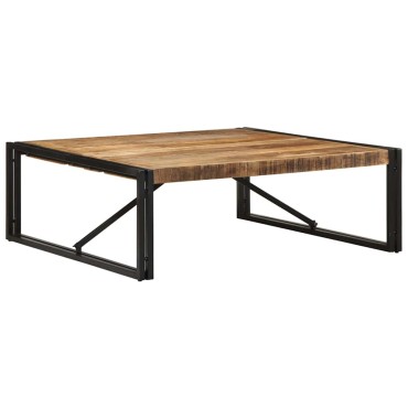 vidaXL Τραπεζάκι σαλονιού 100x100x35cm Στερεό ακατέργαστο ξύλο Mango 1 τεμ.