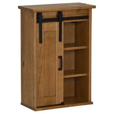 vidaXL κρεμαστό ντουλάπι HALDEN με συρόμενη πόρτα 49x22,5x70cm Πεύκο 1 τεμ.