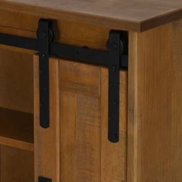 vidaXL κρεμαστό ντουλάπι HALDEN με συρόμενη πόρτα 49x22,5x70cm Πεύκο 1 τεμ.