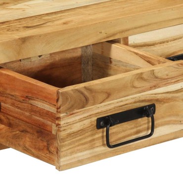 vidaXL Επίτοιχο ντουλάπι τηλεόρασης 60x30x19cm Μασίφ ξύλο ακακίας