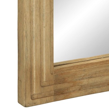 vidaXL Καθρέφτης μπάνιου καφέ 50x70x2,5cm από μασίφ ξύλο Mango