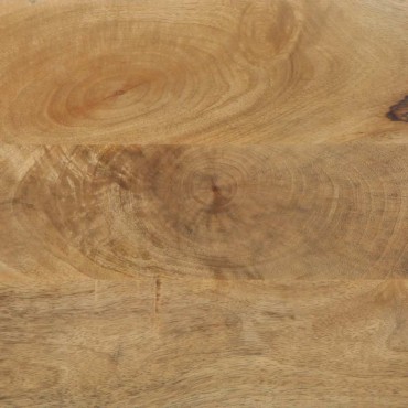 vidaXL Καθρέφτης μπάνιου καφέ 50x70x2,5cm από μασίφ ξύλο Mango
