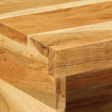 vidaXL Επίτοιχο ντουλάπι τηλεόρασης 40x30x19cm Μασίφ ξύλο ακακίας
