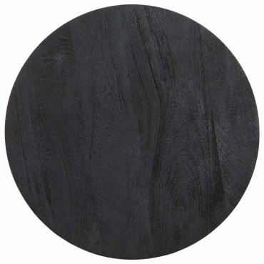 vidaXL Τραπεζάκι Μαύρο 40x40cm από μασίφ ξύλο Mango 1 τεμ.