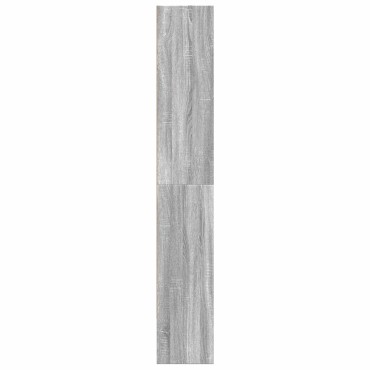 ντουλάπι βιβλίων vidaXL Γκρι Sonoma 80x30x189cm Κατασκευασμένο ξύλο