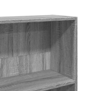 ντουλάπι βιβλίων vidaXL Γκρι Sonoma 80x30x189cm Κατασκευασμένο ξύλο