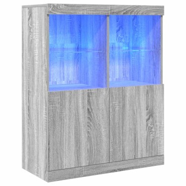 vidaXL Ντουλάπι Γκρι Sonoma 81x37x100cm από Επεξεργασμένο Ξύλο 1 τεμ.