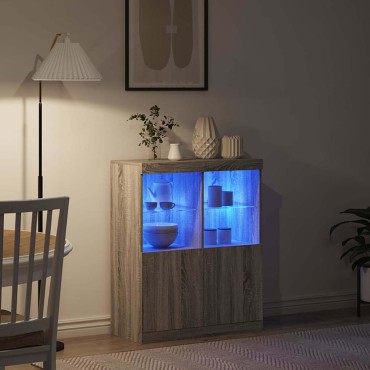 vidaXL Ντουλάπι Γκρι Sonoma 81x37x100cm από Επεξεργασμένο Ξύλο 1 τεμ.