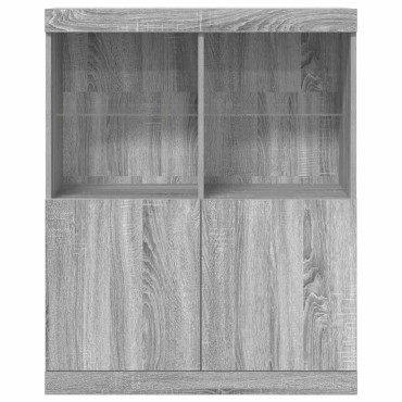 vidaXL Ντουλάπι Γκρι Sonoma 81x37x100cm από Επεξεργασμένο Ξύλο 1 τεμ.
