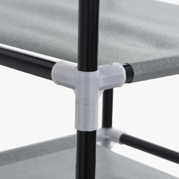 ντουλάπι παπουτσιών vidaXL Γκρι 60,5x30x97cm Μη υφασμένο ύφασμα
