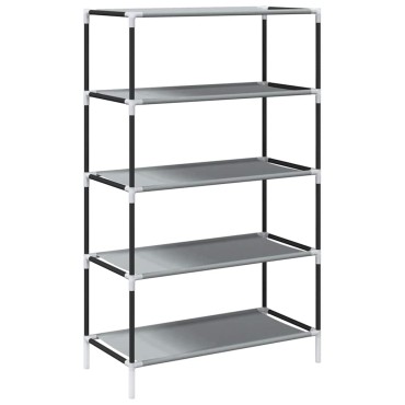 ντουλάπι παπουτσιών vidaXL Γκρι 60,5x30x97cm Μη υφασμένο ύφασμα