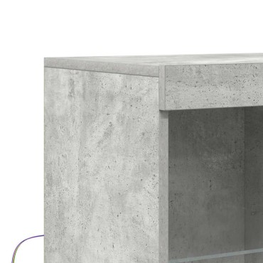 vidaXL Ντουλάπι Γκρι Σκυροδέματος 81x37x100cm Επεξεργασμένο Ξύλο 1 τεμ.
