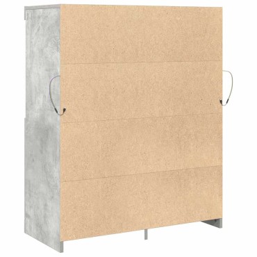 vidaXL Ντουλάπι Γκρι Σκυροδέματος 81x37x100cm Επεξεργασμένο Ξύλο 1 τεμ.