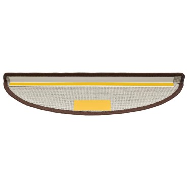 vidaXL Πατάκια για σκάλες 30 τεμάχια Καφέ καφέ 56x17x3 cm