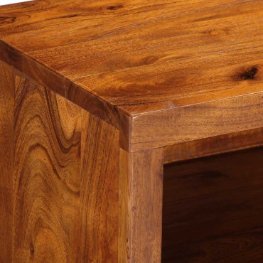 vidaXL Ντουλάπι τηλεόρασης πολύχρωμο 110x30x40 μασίφ ξύλο ακακίας 1 τεμ.