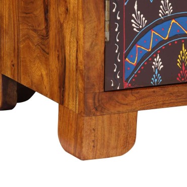 vidaXL Sideboard Πολύχρωμο 50x35x60 μασίφ ξύλο ακακίας