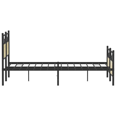 vidaXL Πλαίσιο Κρεβατιού Χωρ. Στρώμα Sonoma Δρυς 150x200εκ. Επ. Ξύλο