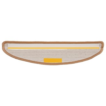 vidaXL Πατάκια για σκάλες 30 τεμάχια Μπεζ 56x17x3 cm
