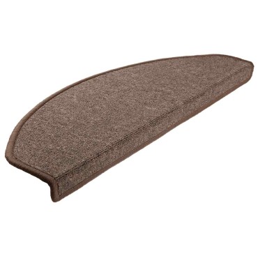 vidaXL Πατάκια για σκάλες 30 τεμάχια Καφέ καφέ 65x24x4 cm