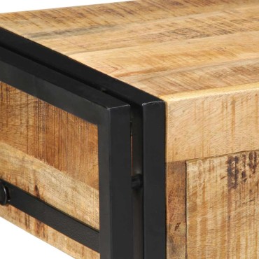vidaXL Κομοδίνο 40x35x50cm Στερεό ακατέργαστο ξύλο Mango 1 τεμ.