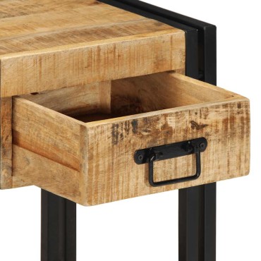 vidaXL Κομοδίνο 40x35x50cm Στερεό ακατέργαστο ξύλο Mango 1 τεμ.