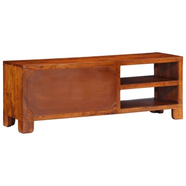 vidaXL Ντουλάπι τηλεόρασης πολύχρωμο 110x30x40 μασίφ ξύλο ακακίας 1 τεμ.