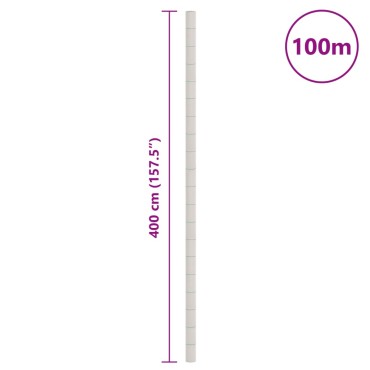 vidaXL Μεμβράνη Εδαφοκάλυψης Λευκή 4x100 μ. από Πολυπροπυλένιο