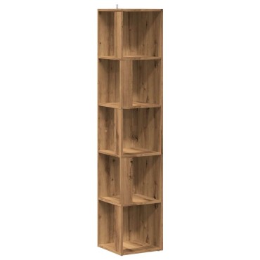 vidaXL Γωνιακό ντουλάπι Artisan Oak 33x33x165cm Κατασκευασμένο ξύλο