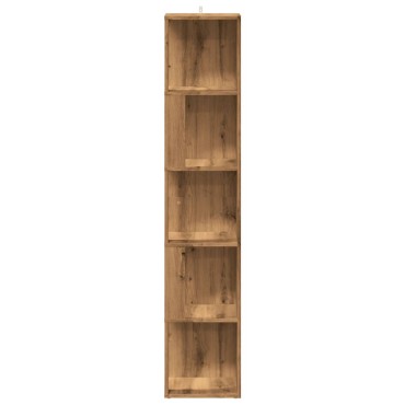vidaXL Γωνιακό ντουλάπι Artisan Oak 33x33x165cm Κατασκευασμένο ξύλο