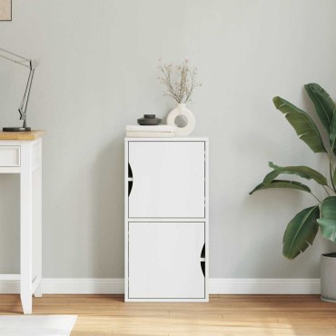 vidaXL Βοηθητικό Ντουλάπι ODDA Λευκό 40x24x79cm από Μασίφ Ξύλο Πεύκου 1 τεμ.