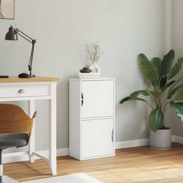 vidaXL Βοηθητικό Ντουλάπι ODDA Λευκό 40x24x79cm από Μασίφ Ξύλο Πεύκου 1 τεμ.