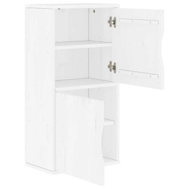 vidaXL Βοηθητικό Ντουλάπι ODDA Λευκό 40x24x79cm από Μασίφ Ξύλο Πεύκου 1 τεμ.