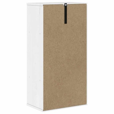 vidaXL Βοηθητικό Ντουλάπι ODDA Λευκό 40x24x79cm από Μασίφ Ξύλο Πεύκου 1 τεμ.