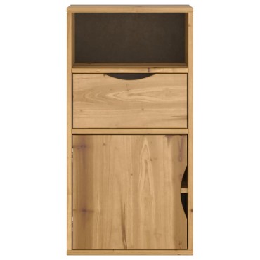 vidaXL Συρταριέρα με Συρτάρι ODDA 40x24x79cm από Μασίφ Ξύλο Πεύκου 1 τεμ.