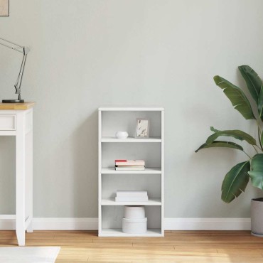 vidaXL Βοηθητικό Ντουλάπι ODDA Λευκό 40x24x79cm από Μασίφ Ξύλο Πεύκου 1 τεμ.
