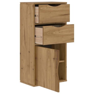 vidaXL Συρταριέρα με Συρτάρια ODDA 40x24x79cm από Μασίφ Ξύλο Πεύκου 1 τεμ.